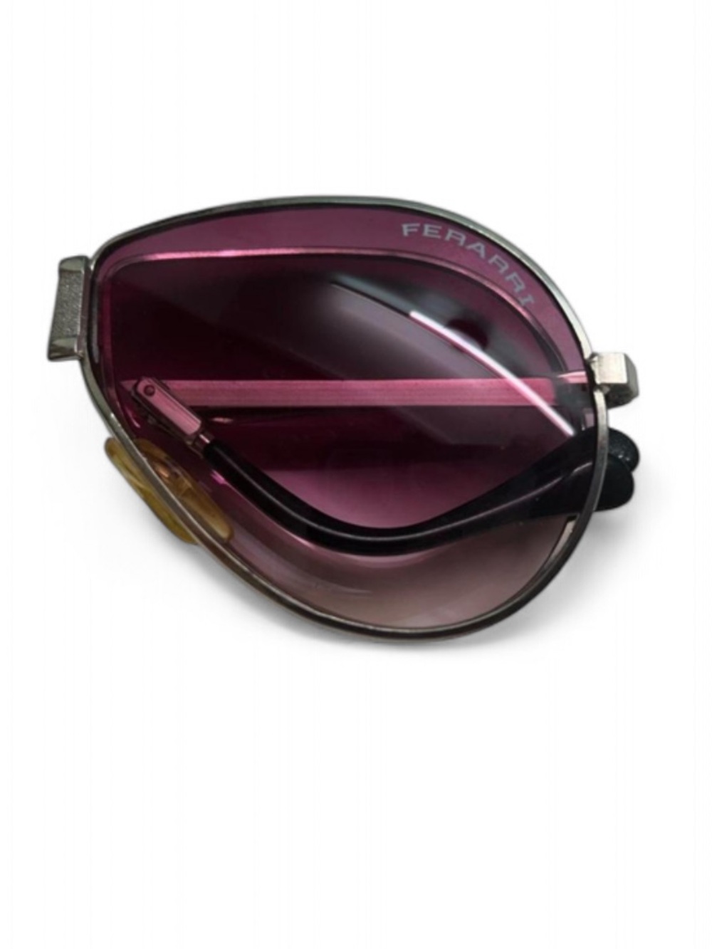 Vintage Ferrari Folding Sunglasses - Collapsible Aviator Style w/ Original Case - Picture 5 of 8